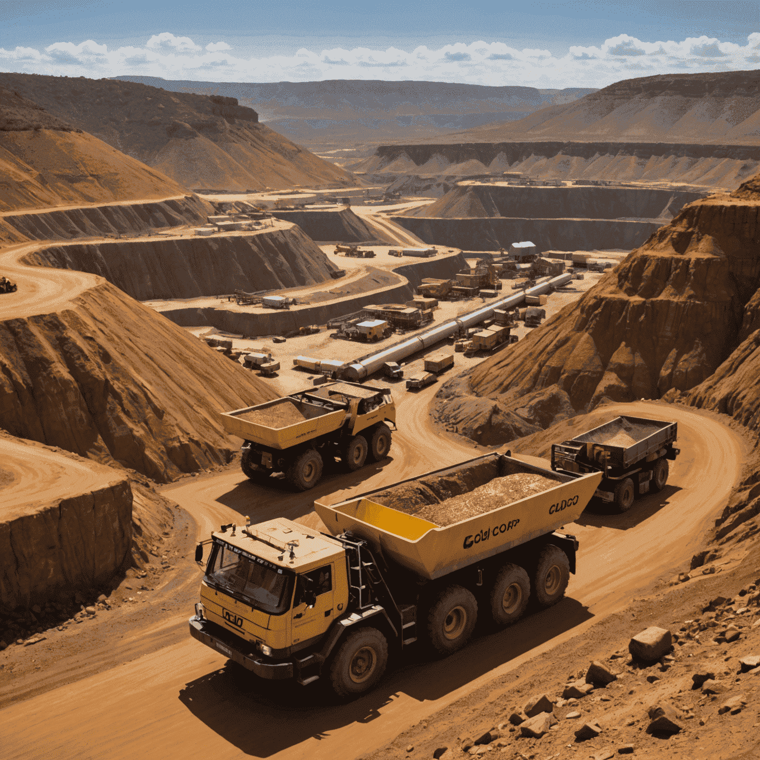 GoldCorp's gold mining operation in South Africa